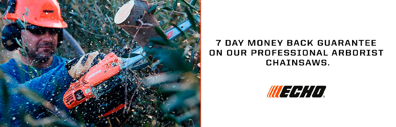 You are currently viewing 7 DAY MONEY BACK GUARANTEE ON ECHO ARBORIST CHAINSAWS – Commercial Generators